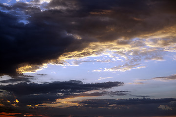 Image showing Multicolor sunset sky on summer sea