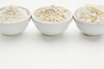 Image showing coconut flour and flakes 