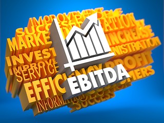 Image showing EBITDA. Wordcloud Concept.