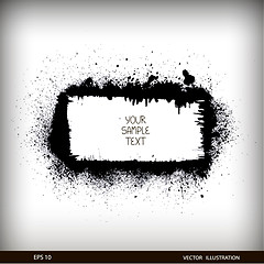 Image showing Grunge vector frame. Grunge background.