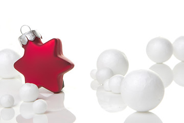 Image showing christmas ornament red