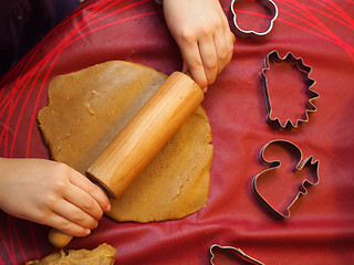 Image showing Baking Christmas Cookies