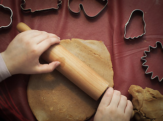 Image showing Baking Christmas Cookies