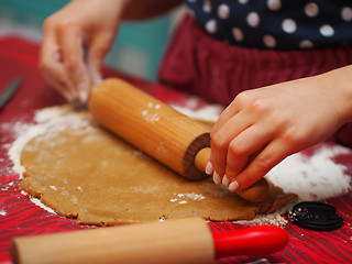 Image showing Baking Christmas Cookies