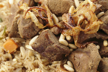 Image showing Arab kabsa or majboos, closeup