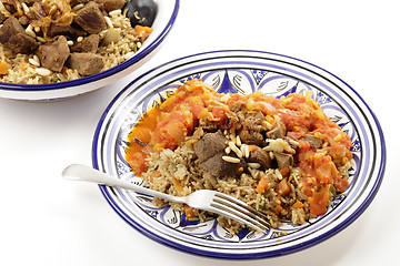 Image showing Kabsa bowl and meal horizontal