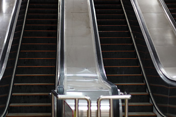 Image showing escalator in the metro