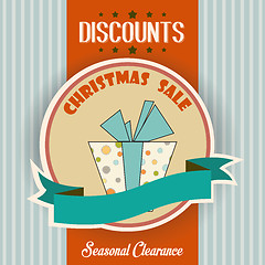 Image showing Christmas sale design