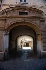 Image showing Pinerolo streets - tourists attraction