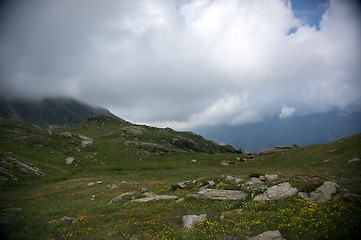 Image showing Hiking in Alps