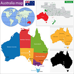 Image showing Australia map