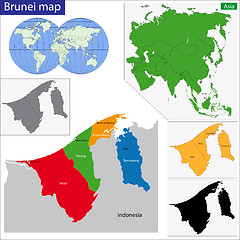 Image showing Brunei map