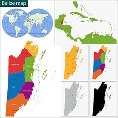 Image showing Belize map