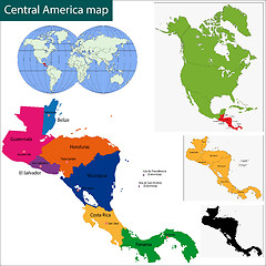 Image showing Central America map