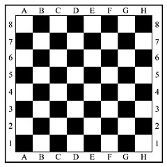 Image showing Chess board without chess pieces