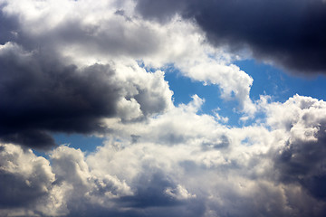 Image showing blue sky with clouds