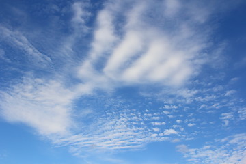 Image showing blue sky with clouds