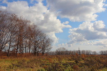 Image showing blue sky with clouds