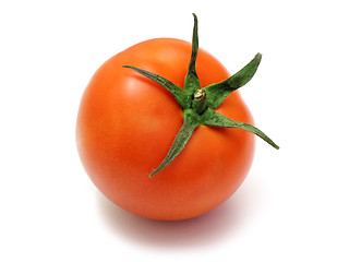 Image showing red tomato isolated on white background