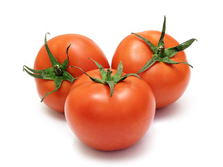 Image showing red tomato isolated on white background