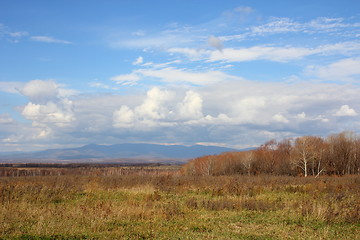 Image showing blue sky with clouds