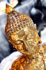 Image showing Gold Buddhist statue