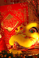 Image showing Chinese dragon and scissor cut artworks