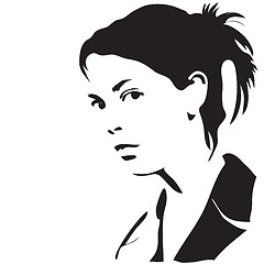 Image showing Woman silhouette