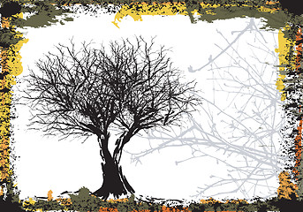 Image showing Grunge trees