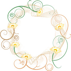 Image showing floral circle