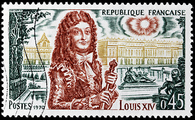 Image showing Louis XIV Stamp