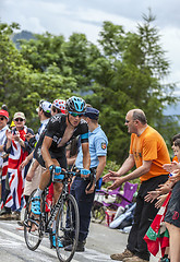 Image showing Kanstantsin Siutsou  Climbing Alpe D'Huez