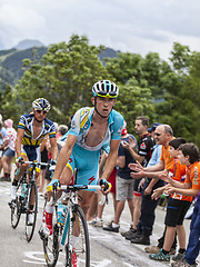 Image showing Francesco Gavazzi Climbing Alpe D'Huez