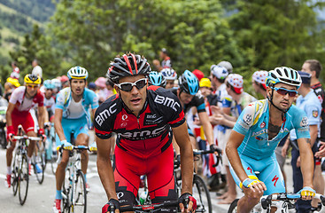 Image showing The Peloton on Alpe D'Huez