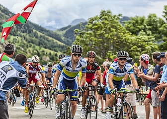 Image showing The Peloton on Alpe D'Huez