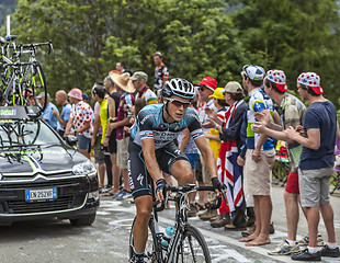 Image showing Niki Terpstra Climbing Alpe D'Huez