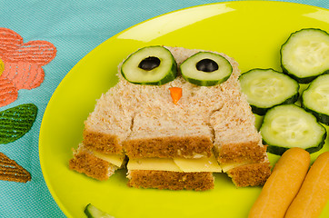 Image showing Owl sandwich