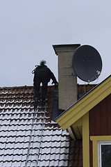 Image showing chimney sweeper