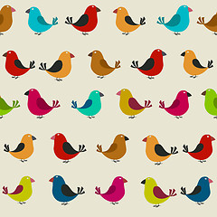 Image showing Bird seamless pattern