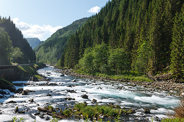 Image showing Mountain river