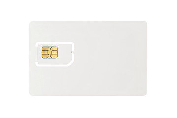 Image showing Blank SIM card