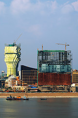 Image showing Constructions of new casinos in Macau