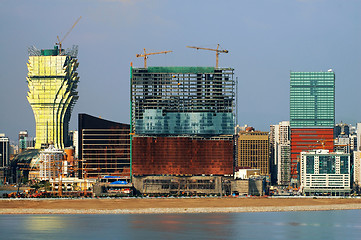 Image showing Constructions of new casinos in Macau