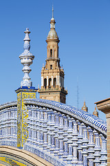 Image showing Plaza de Espana - Spanish Square in Seville, Spain