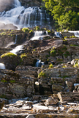 Image showing Tvindefossen waterfall, Norway