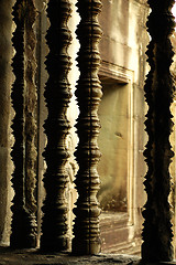 Image showing Window decor in buddhist temple