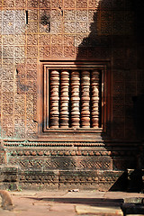 Image showing Window decor in buddhist temple