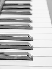 Image showing Music keyboard keys