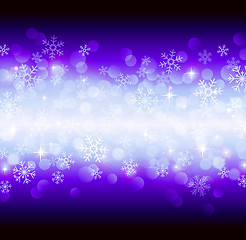 Image showing blue snowflakes