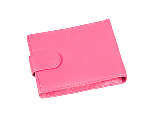 Image showing Pink purse with snap fastener